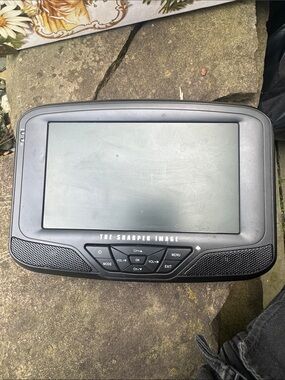 Classic Sharper Image Black Overhead Car DVD Player with Built-In Speakers 7”